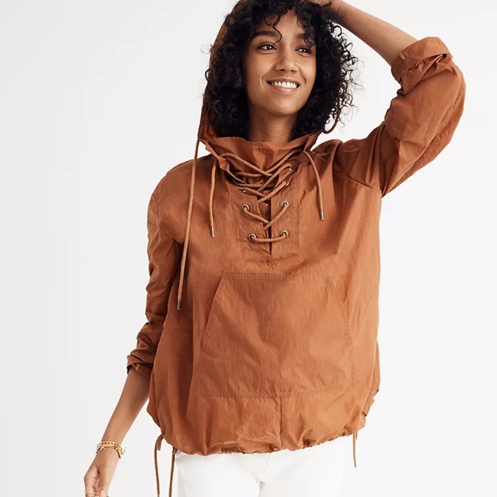 Madewell Lace-Up Popover Jacket Size XXS